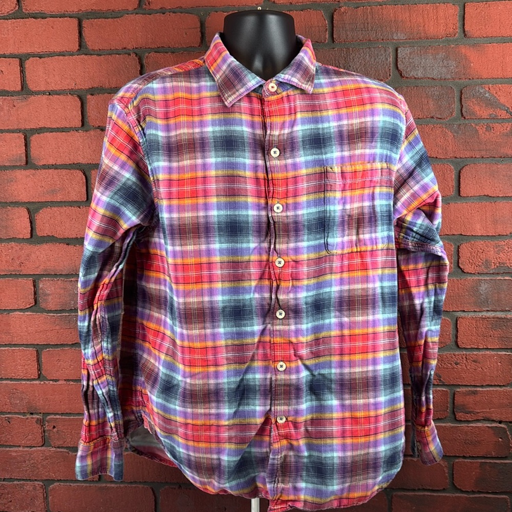 Tommy Bahama Shirt Mens Large Checkered Button Up